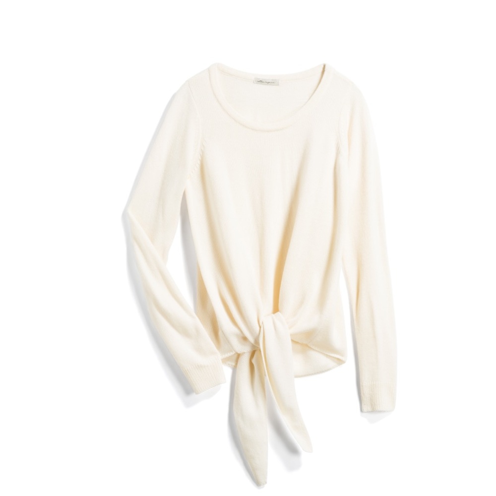 Delia Tie Front Pullover